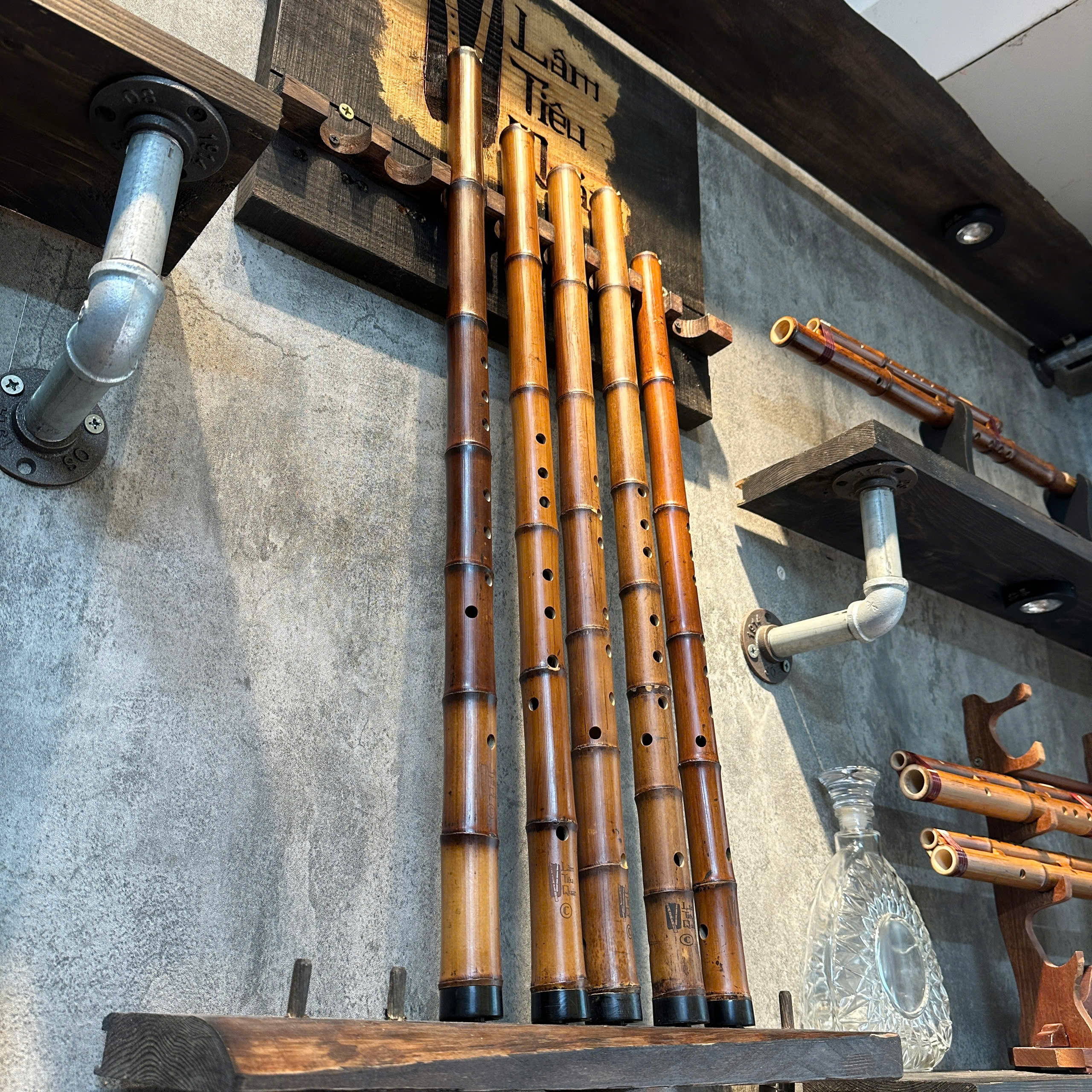 Tiêu trúc hun bọc sừng ( tặng kèm bao) - Hình ảnh 7