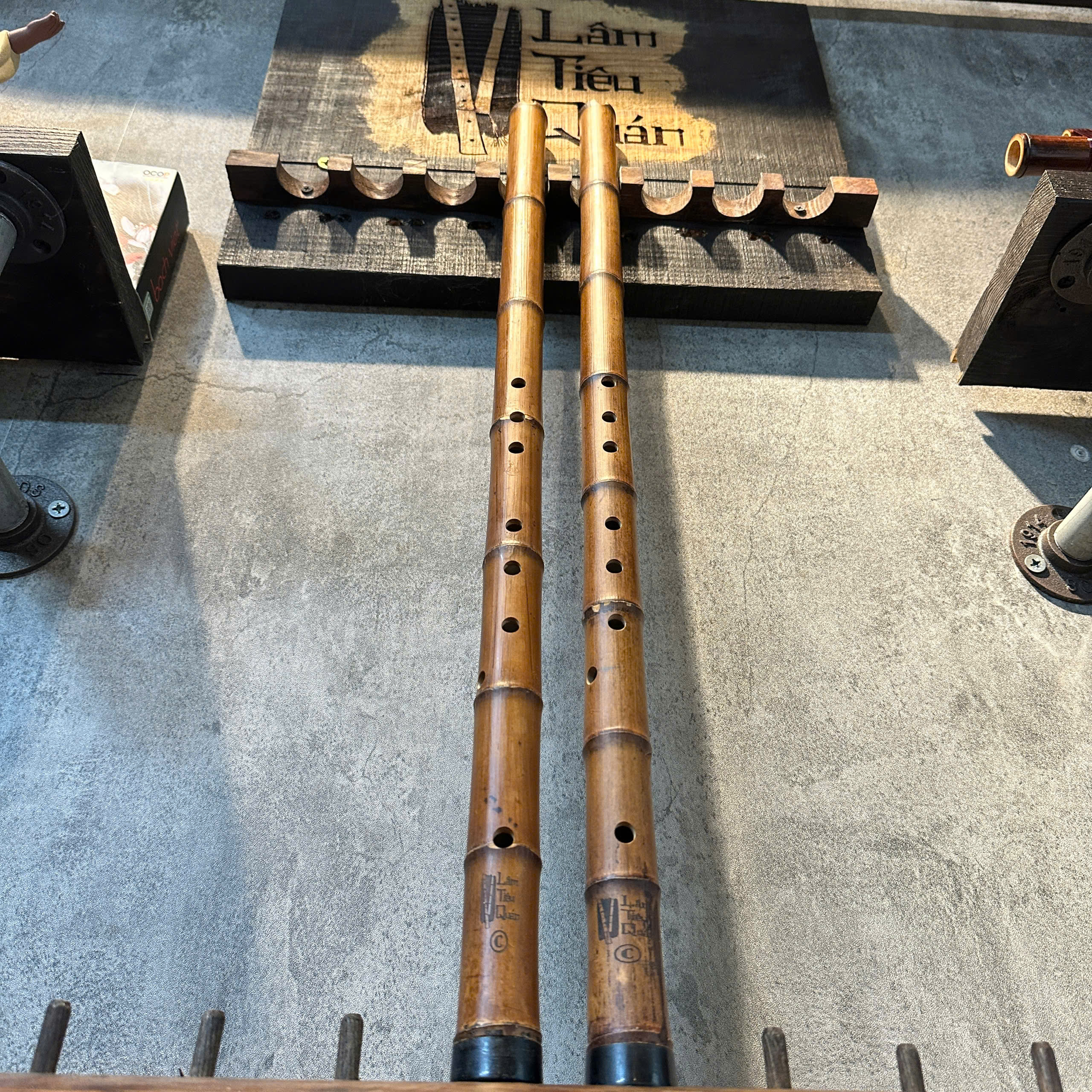 Tiêu trúc hun bọc sừng ( tặng kèm bao) - Hình ảnh 4