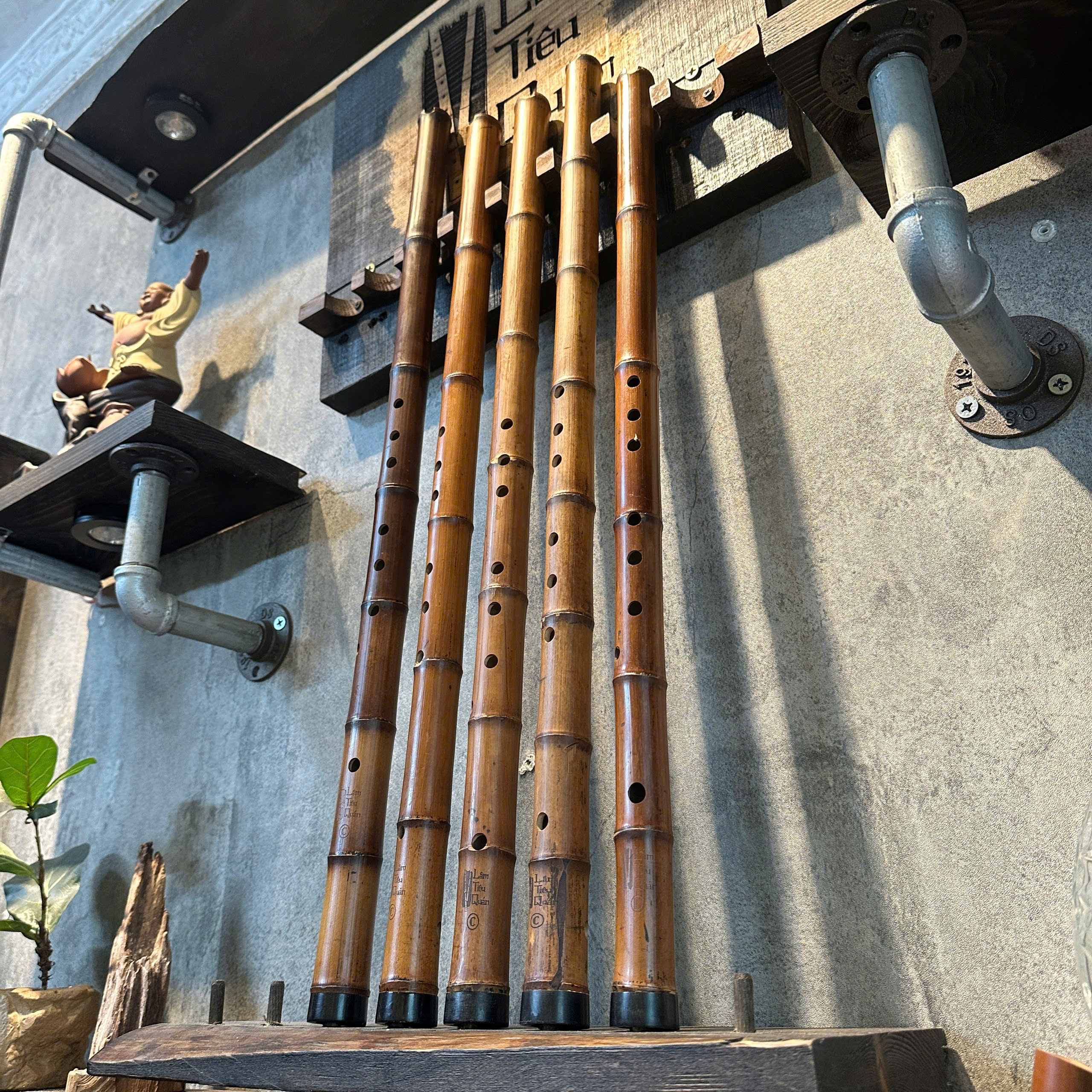 Tiêu trúc hun bọc sừng ( tặng kèm bao) - Hình ảnh 8